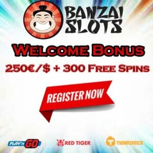 Banzai Slots Casino Exclusive Welcome Bonus