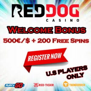 RedDog Casino Exclusive Welcome Bonus Package