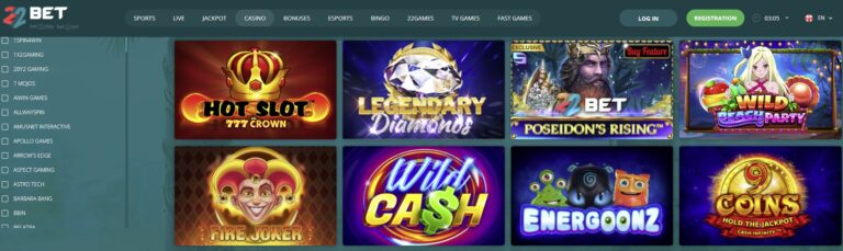 22Bet Casino Games